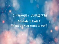 小学英语外研版 (一年级起点)六年级下册Unit 2 What do you want to eat?背景图课件ppt