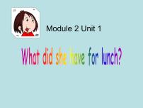 小学英语外研版 (一年级起点)五年级下册Unit 1 What did she have for lunch?课文ppt课件