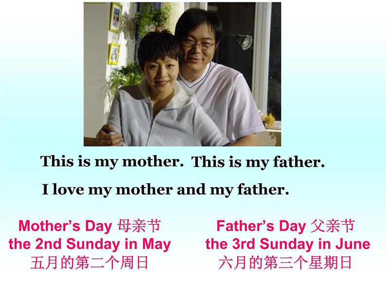 人教精通版小学英语三下 Unit3 This is my father.(Lesson14) 课件04