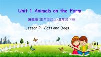 英语三年级下册Lesson 2 Cats and Dogs教学课件ppt