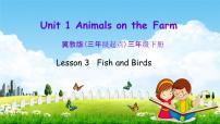 小学英语冀教版 (三年级起点)三年级下册Lesson 3 Fish and Birds教学课件ppt