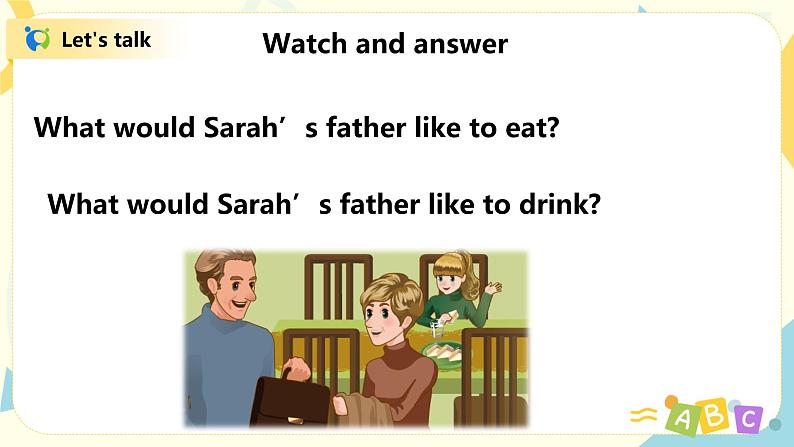 人教版PEP五上《Unit 3 What would you like Part A(Let 's talk)》课件第8页