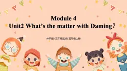 Module4 Unit2《What's the matter with Daming》課件+教案