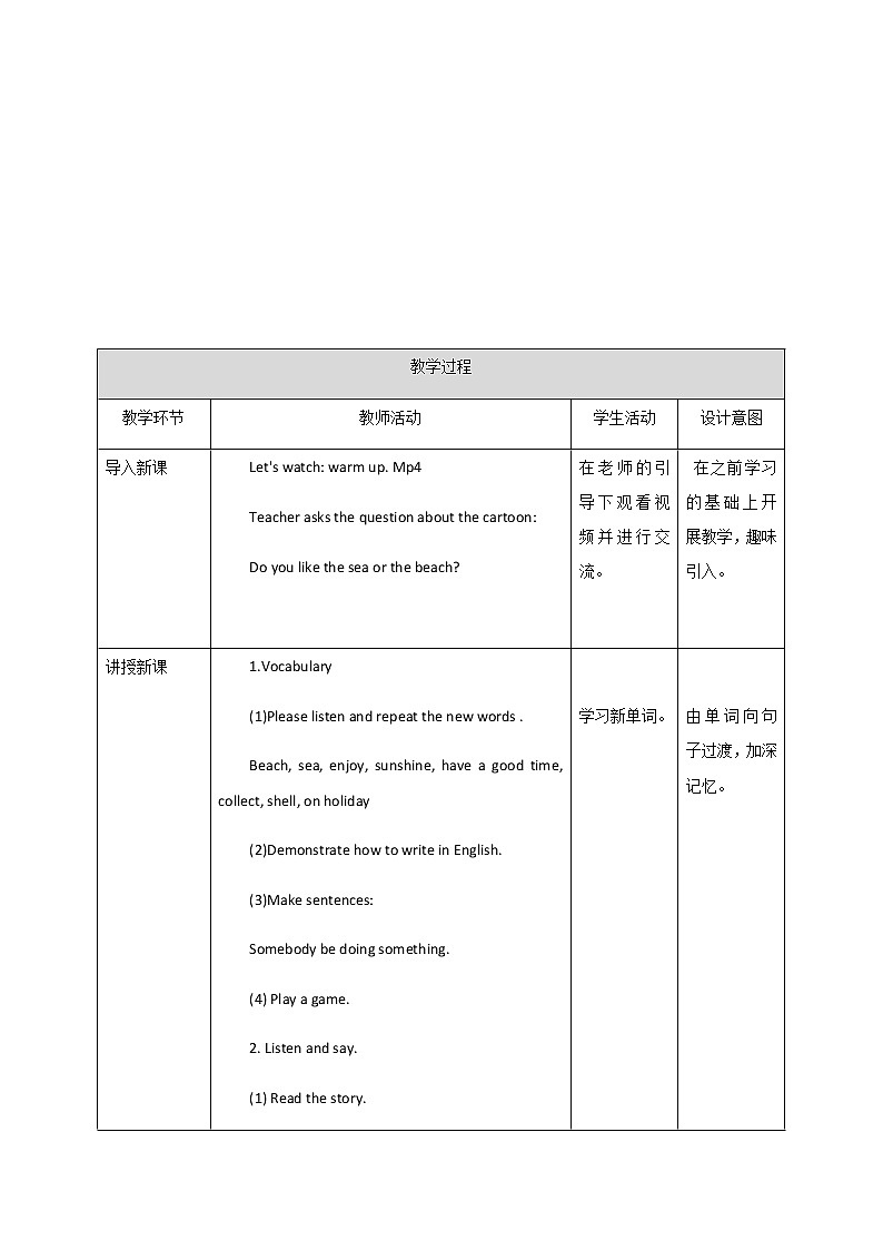 牛津深圳版英语五年级第一课时教学设计 PPT課件第2页