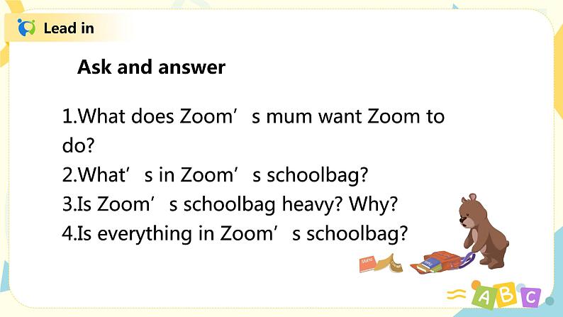 人教版PEP四上《Unit 2 My schoolbag Part C(Story time)》课件第6页