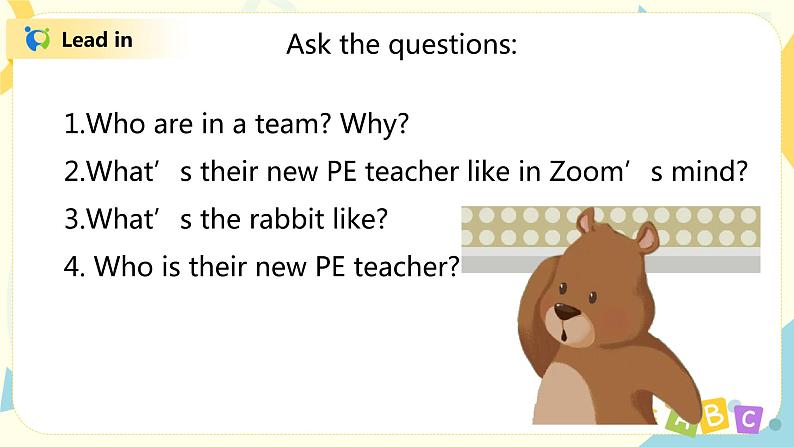 人教版PEP五上《Unit 1 What's he like Part C(Story time)》课件+教学设计+素材05
