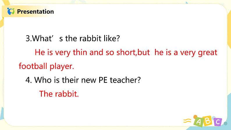 人教版PEP五上《Unit 1 What's he like Part C(Story time)》课件+教学设计+素材08