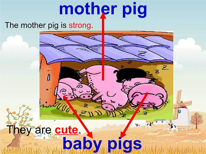外研版小学英语(一起)一下Module 6《Unit 2 They’re little and cute》ppt课件2第5页