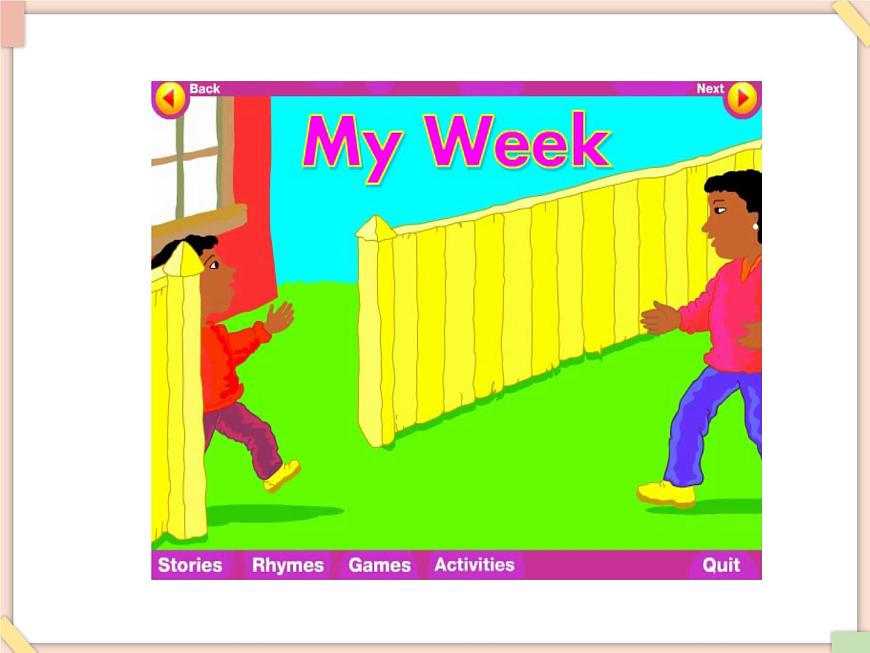 北京版英語(yǔ)二年級(jí)上冊(cè)Unit1 what day is today Lesson 4  課件第4頁(yè)
