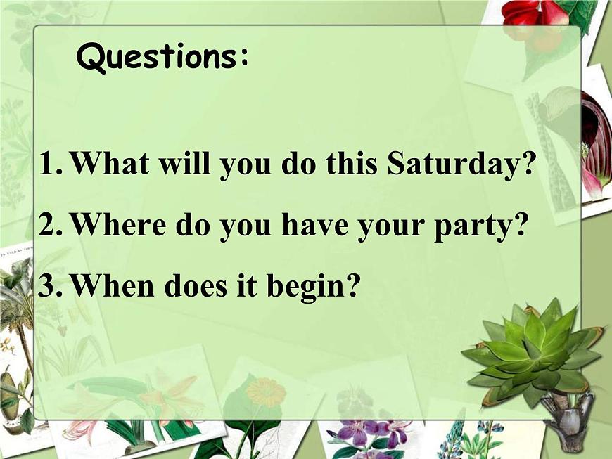 外研版一起小學英語四下《Module 6Unit 2 Let 's have fun this Saturday!》PPT課件 (1)第5頁
