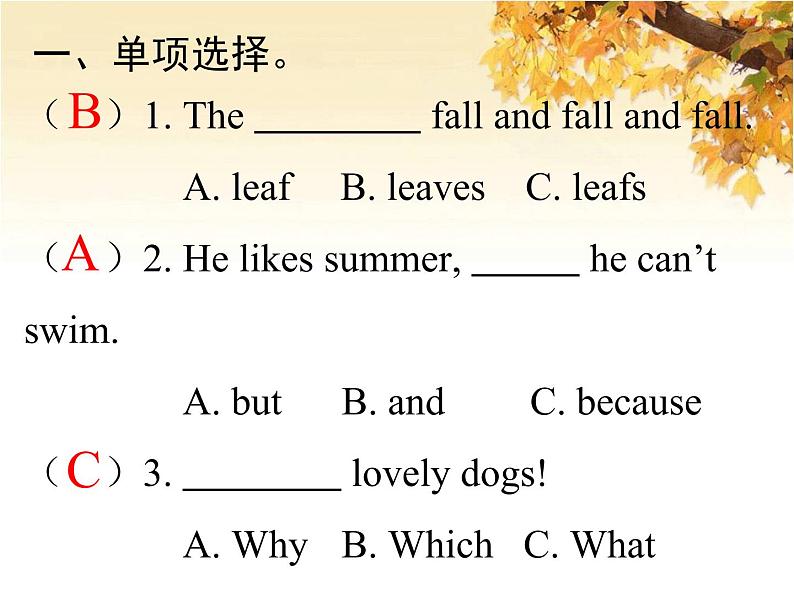 人教版(PEP)五年级英语下册Unit2 MyfavouriteseasonBReadandwriteLet 'scheckLet 'swrapitup习题课件第2页