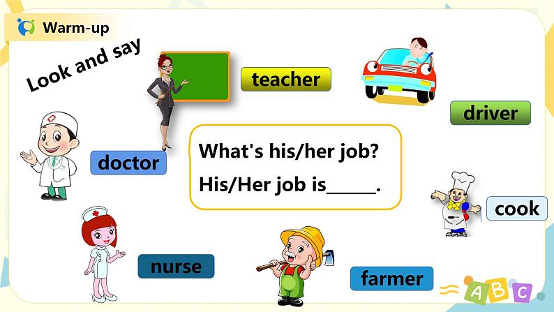 人教版PEP六上《Unit 5 What does he do Part A(Let's learn)》课件+教学设计+素材04