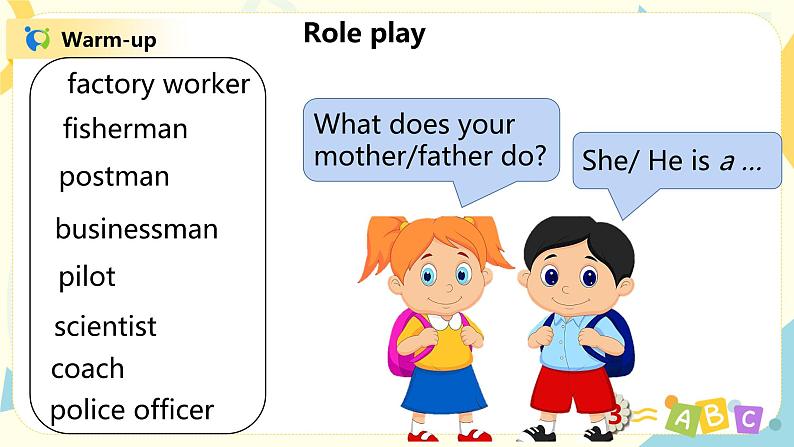 人教版PEP六上《Unit 5 What does he do Part C(Story time)》课件+教学设计+素材05