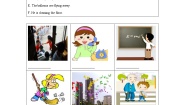 外研版 (一年级起点)六年级下册Unit 2 The apples are falling down the stairs.巩固练习