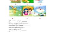小学英语外研版 (一年级起点)六年级下册Unit 2 Some children are jumping in the water.课后作业题
