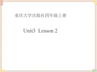 重大版小学四年级上册英语课件unit 3 wash your hands first lesson 2 课件