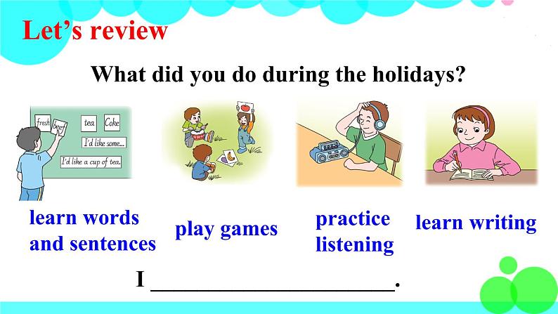 湘少英語6年級上冊 Assessment Ⅰ PPT课件02
