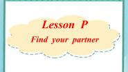 小学英语川教版三年级上册Lesson P Find Your Partner教案配套ppt课件