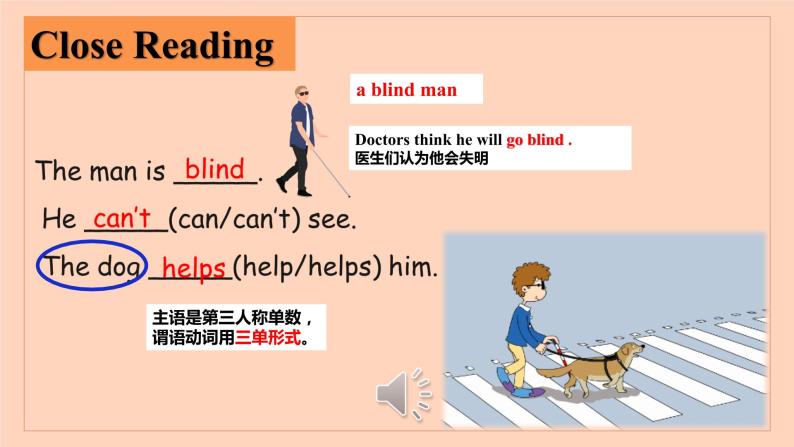Module7 Unit1《He can't see》课件+教案08
