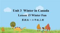 冀教版 (三年级起点)六年级上册Lesson 15 Winter Fun课前预习ppt课件