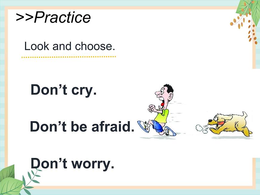 北師大三起四上英語 Unit 1Lesson2_Don’t_worry教學(xué)課件第6頁