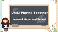 小学英语北师大版 (三年级起点)三年级上册unit 3 Playing Together教学ppt课件