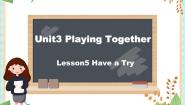 北师大版 (三年级起点)三年级上册unit 3 Playing Together教学ppt课件