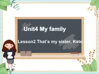 北师大三起三上英语 Unit 4Lesson2_That’s_my_sister，Kate教学课件