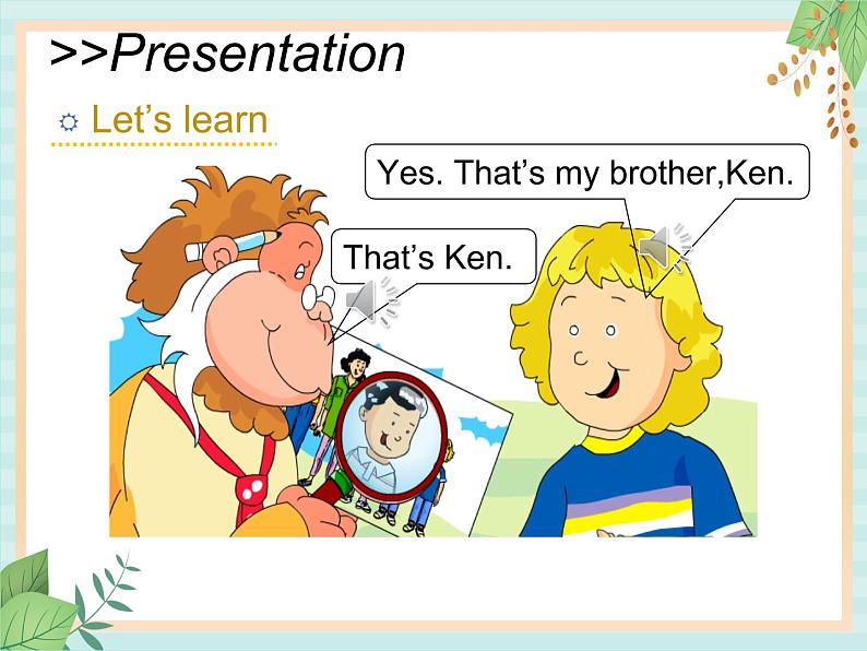 北师大三起三上英语 Unit 4Lesson2_That’s_my_sister,Kate教学课件07