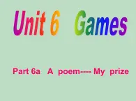 外研剑桥版四上英语Unit6 Games 课件