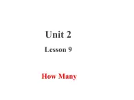 三年级下册英语课件 Unit 2 Animals at the Zoo  Lesson  9 How Many 冀教版(共16张PPT)