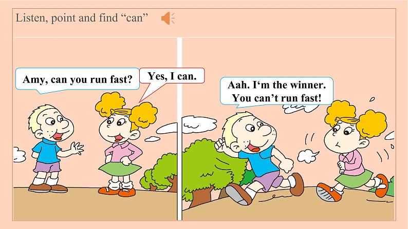 外研版四年级上册英语Module5 Unit1 Can you run fast?课件第7页