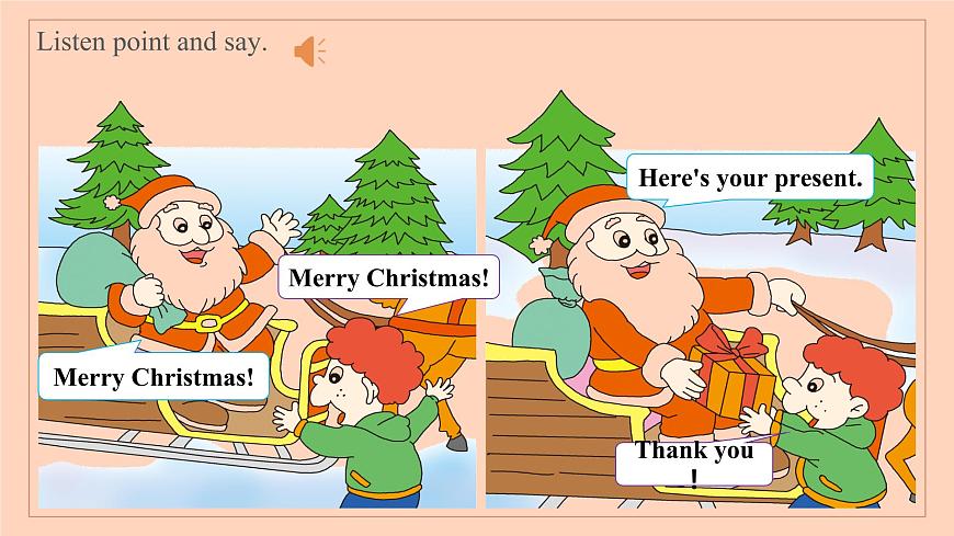 外研版四年級上冊英語Module10 Unit2 Merry christmas 課件第7頁