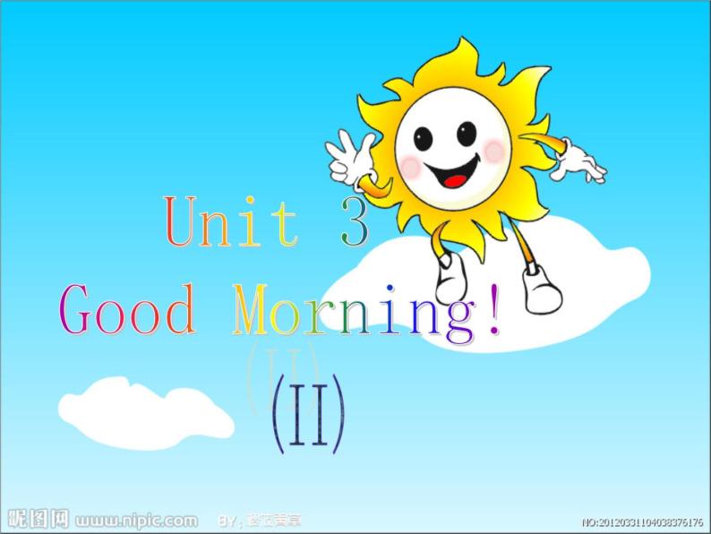 三年级上册英语课件－Unit3 Good morning！（第1课时）｜陕旅版01