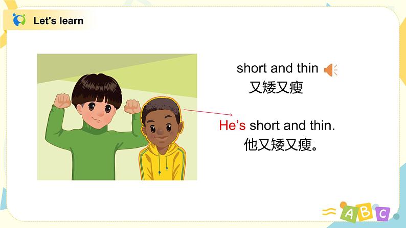 Unit 3 My friends 第二课时Part A(Let 's learn&Let 's chant)课件第7页