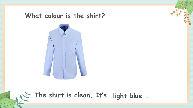 接力版英语四年级上册 Lesson 13 The dress is clean 课件+素材06