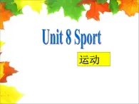 广东版开心英语三上Unit 8《Sport》课件