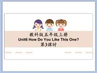 教科版五年级上Unit6 《How Do You Like This One 》第3课时课件（无音频素材）