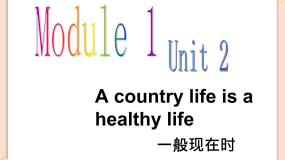 教科版 (广州)六年级上册Unit 2 A country life is a healthy life背景图课件ppt