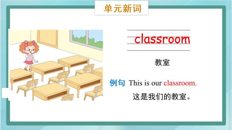 鲁科版五四制3上英语Unit 5 Classroom Lesson 1  This is my desk(课件）06