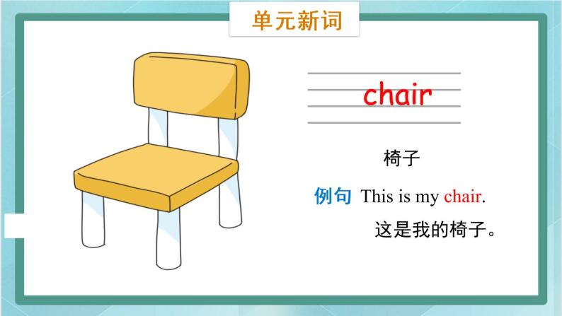 鲁科版五四制3上英语Unit 5 Classroom Lesson 1  This is my desk(课件）08