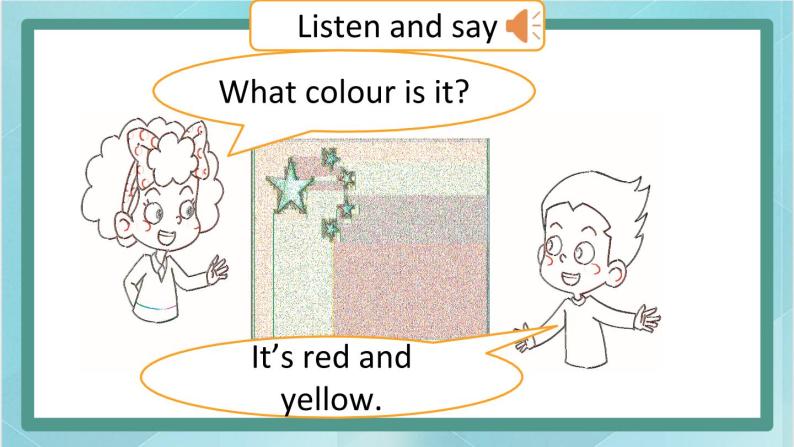 鲁科版五四制3上英语Unit 6 Colours Lesson 2 It’s red and yellow（课件）08