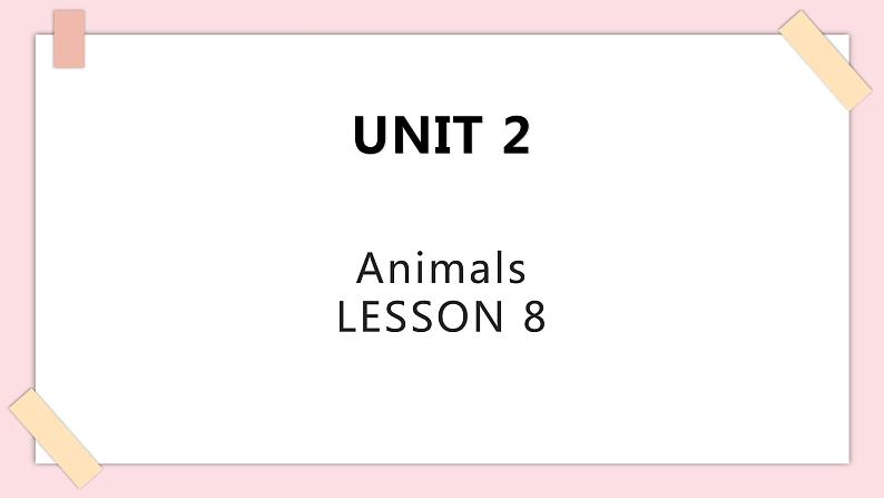 Unit 2 Lesson 8 课件第1页