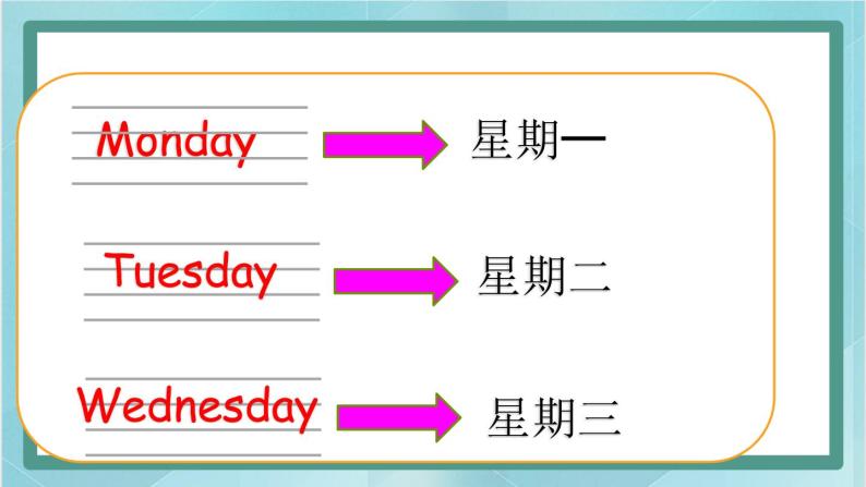 鲁科版五四制4上英语Unit 3 Days of the week Lesson 1 What day is today（课件）05