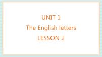 二年级上册Unit 1 The English letters图文课件ppt