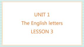 英语二年级上册Unit 1 The English letters备课课件ppt