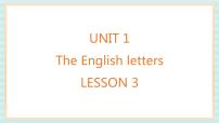 英语二年级上册Unit 1 The English letters备课课件ppt