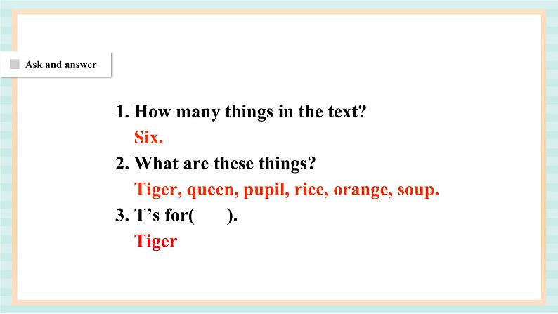 清华大学版小学英语 二年级上册Unit 1 The English letters Lesson 5 课件(14张PPT)04