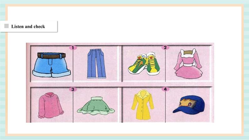 清华大学版小学英语 二年级上册Unit 2 Clothes Lesson 13 课件(10张PPT)05