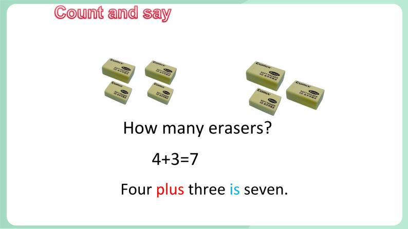 清华大学版小学英语 三年级上册 -unit 3 let's do math  lesson 15 课件04
